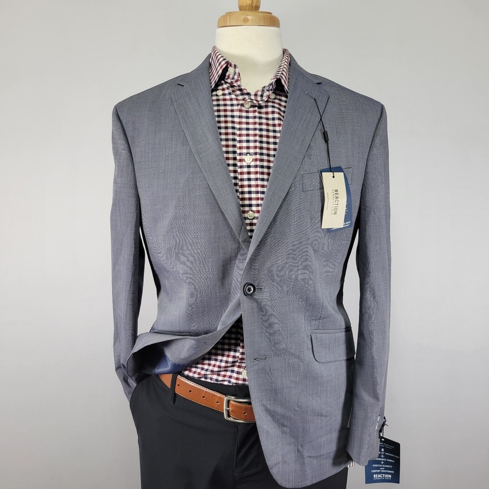 Kenneth Cole Reaction Men's Sport Coat Blazer Two Button‎ Techni-Cole 42S NEW
